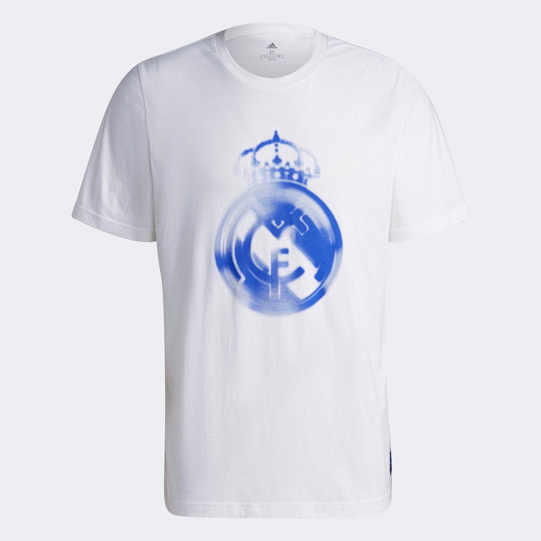 Adidas 2021-22 Real Madrid Tee - White-Blue