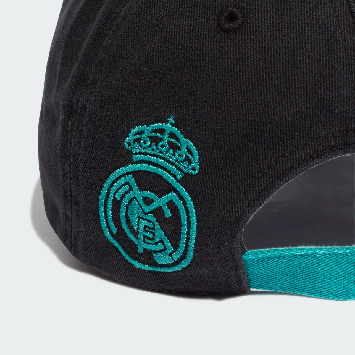 Adidas 2021-22 Real Madrid Dad Cap - Black-Blast Emerald