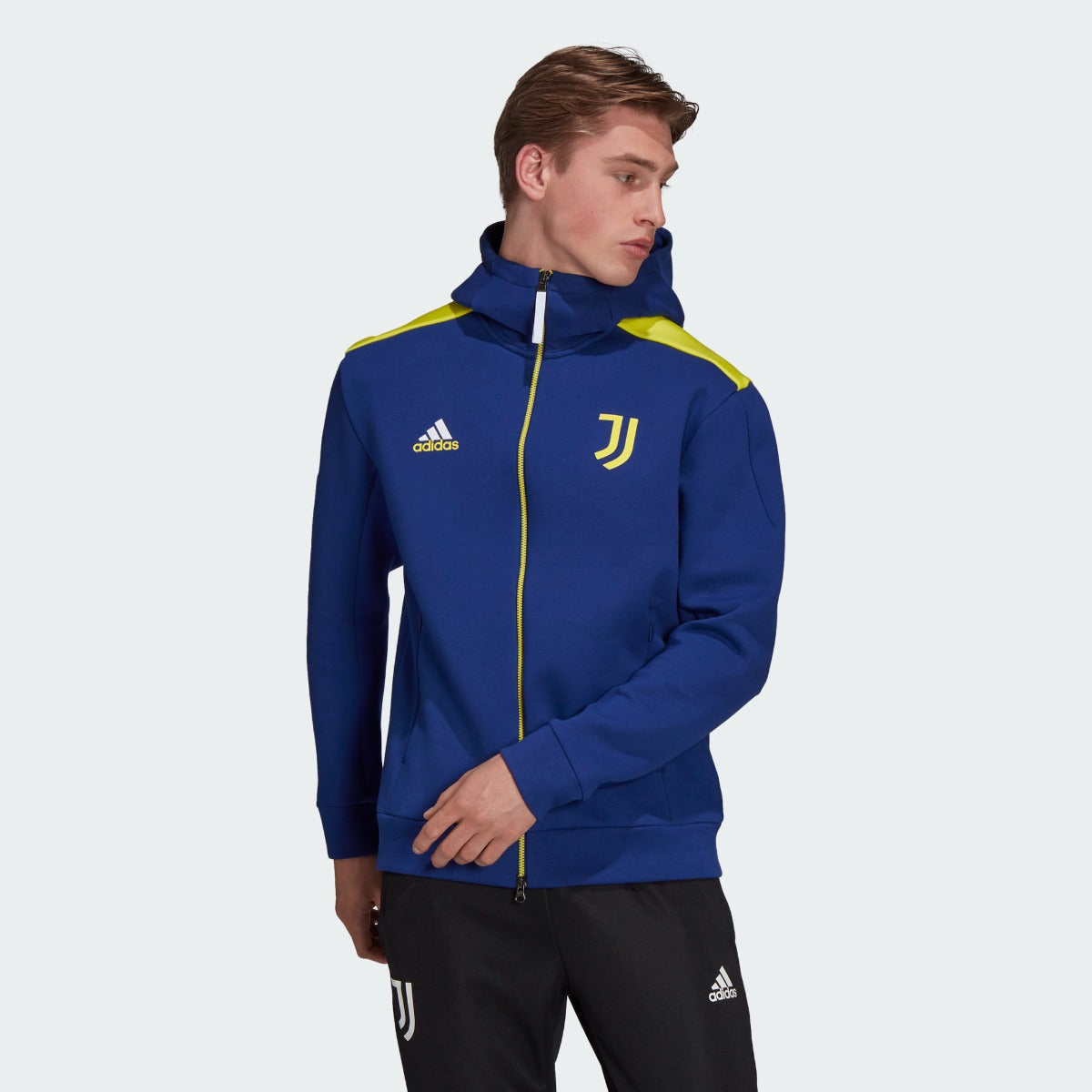 Adidas 2021-22 Juventus Zone Jacket - Navy-Yellow