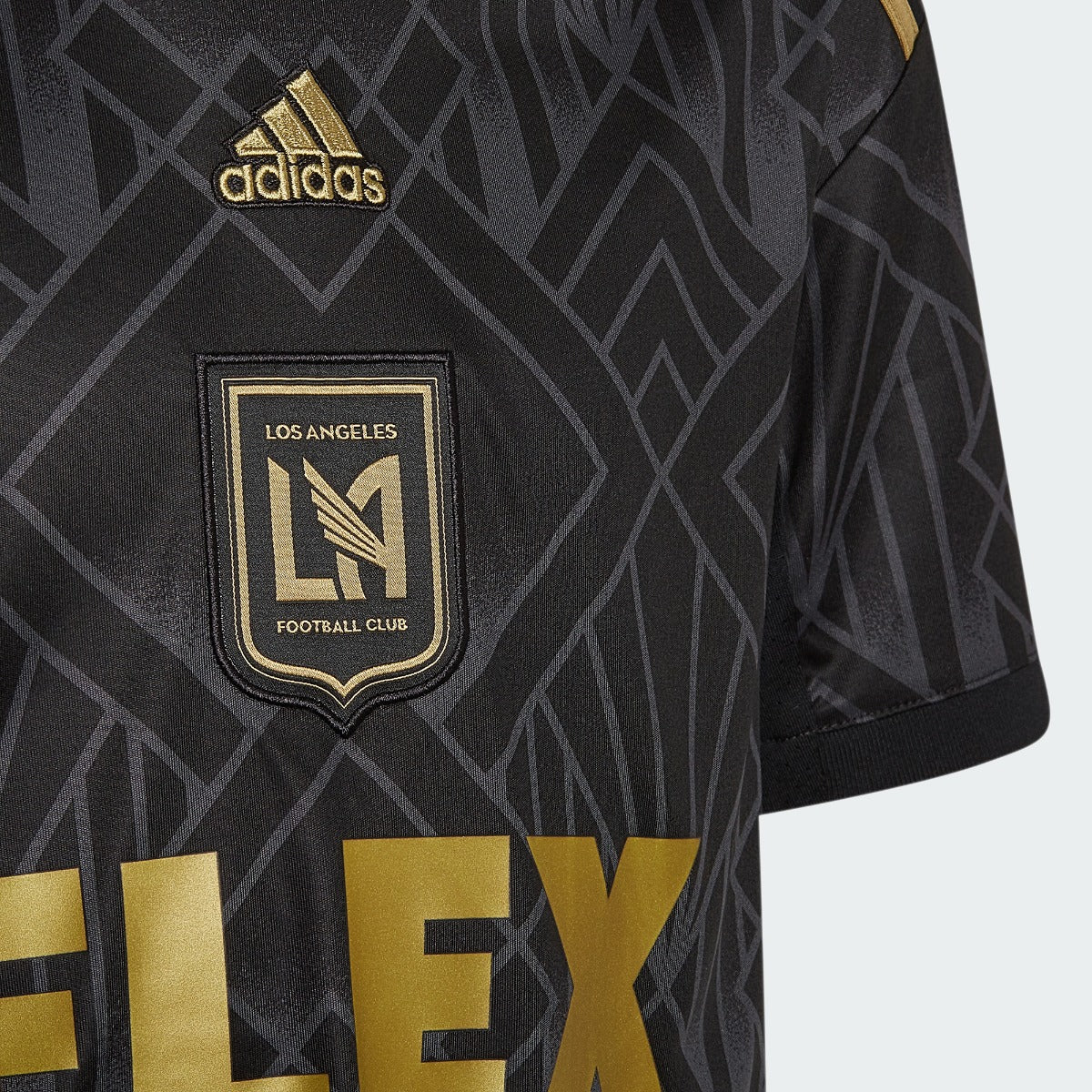 adidas 2022-23 LAFC  Youth Home Jersey - Black-Gold