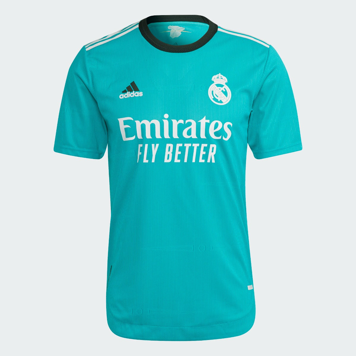 Adidas 2021-22 Real Madrid Third Authentic Jersey - Hi Res Aqua