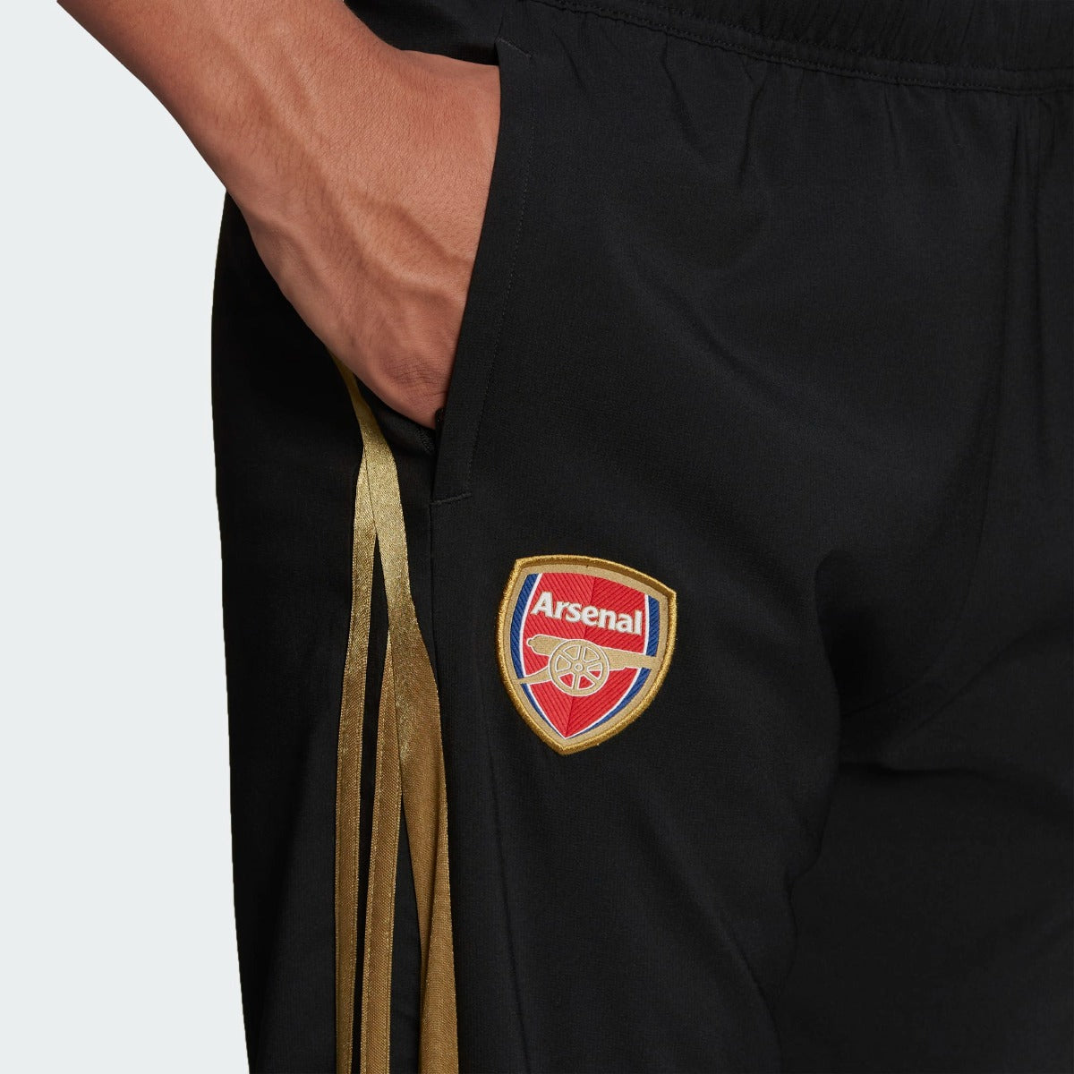 adidas 2021-22 Arsenal Teamgeist Woven Pants - Black