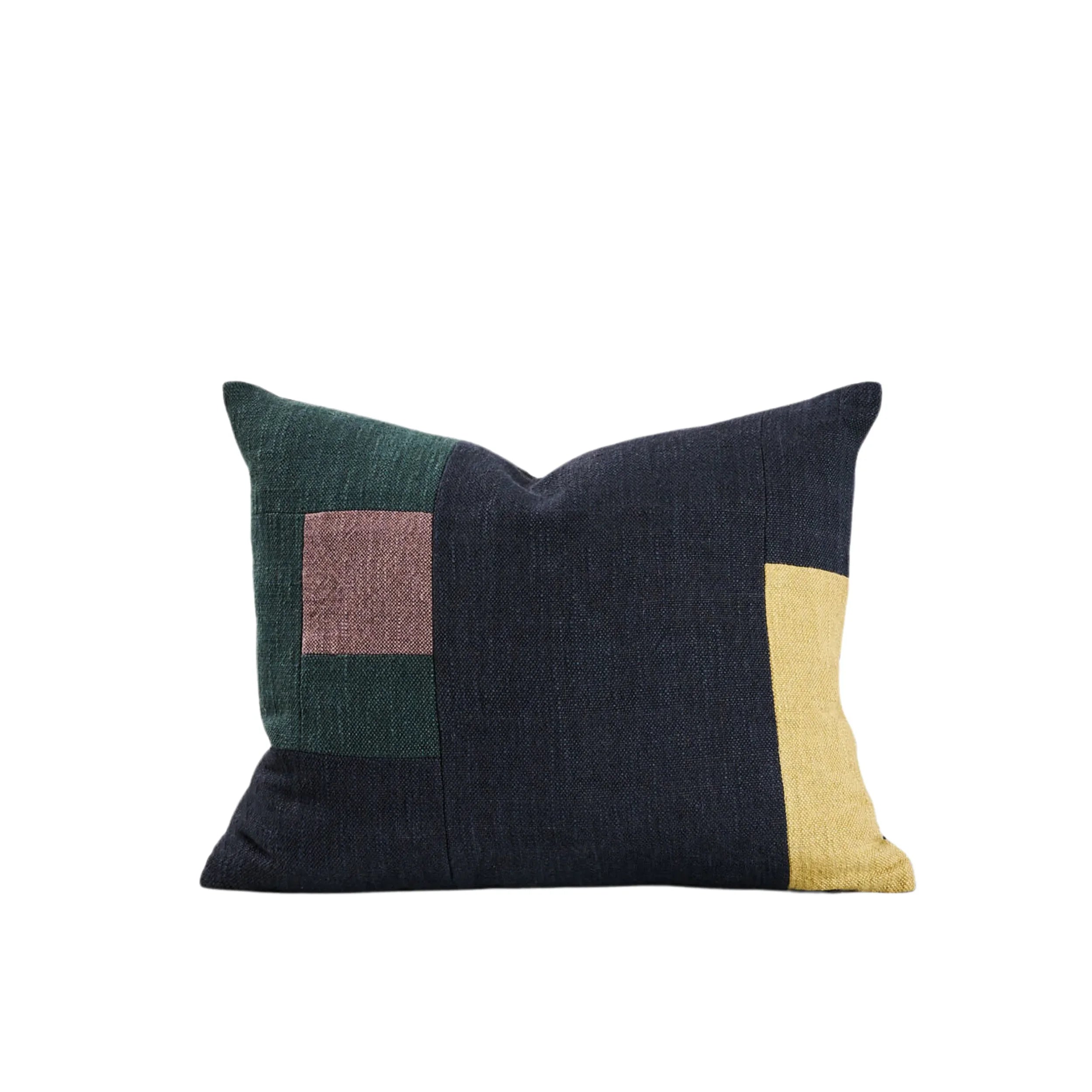 Blue Black/Multi Build Cushion