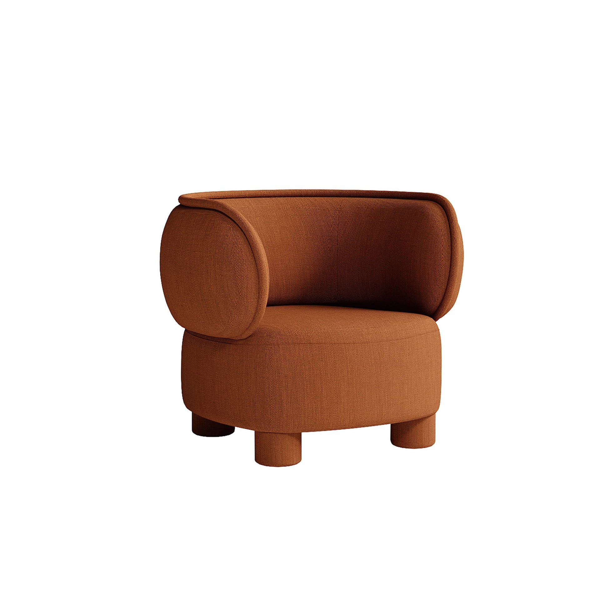 terracotta lounge chair