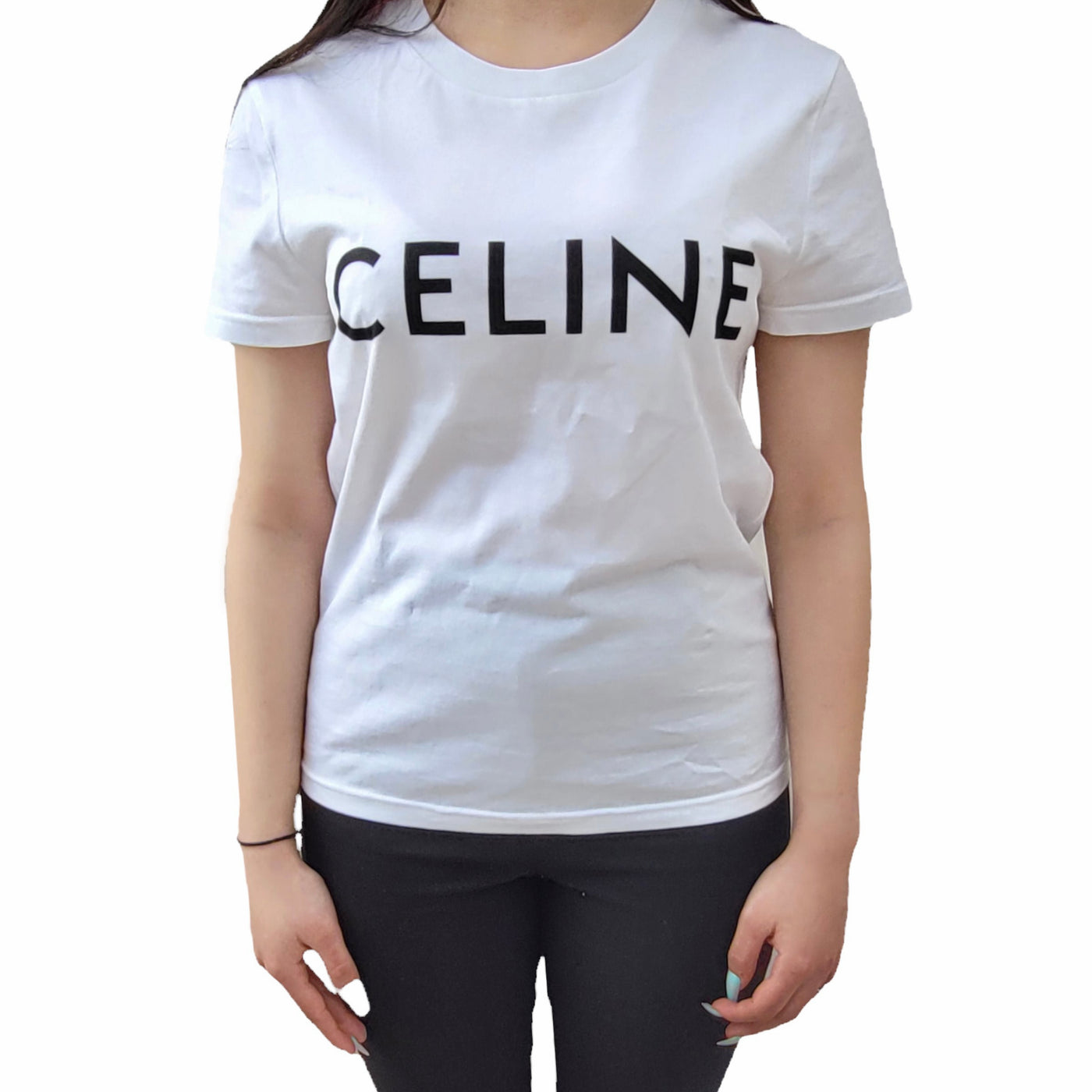 送料込・まとめ買い CELINEセリーヌTシャツ白Sサイズ