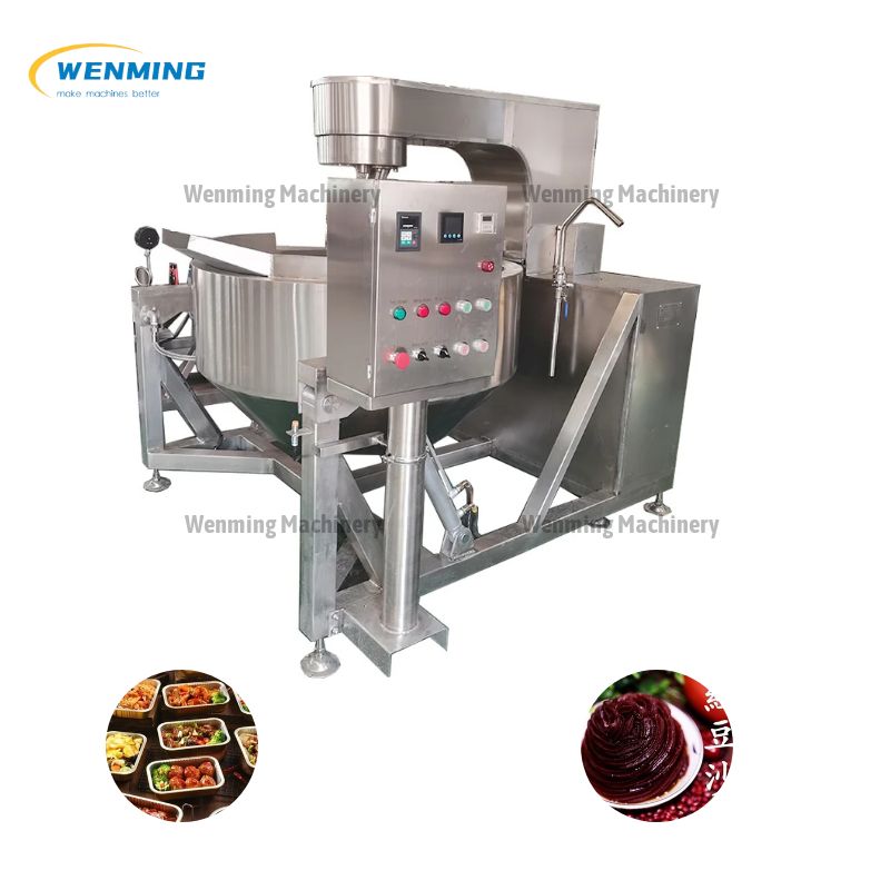 Efficient Fully Automatic Planetary Frying Pan Wok Cooking Machine For sale