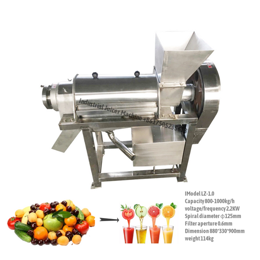 Industrial Stainless Steel FruitsVegetable Juice Extractor/Spiral Squeezer/Juicing  Machine Screw juicer – WM machinery