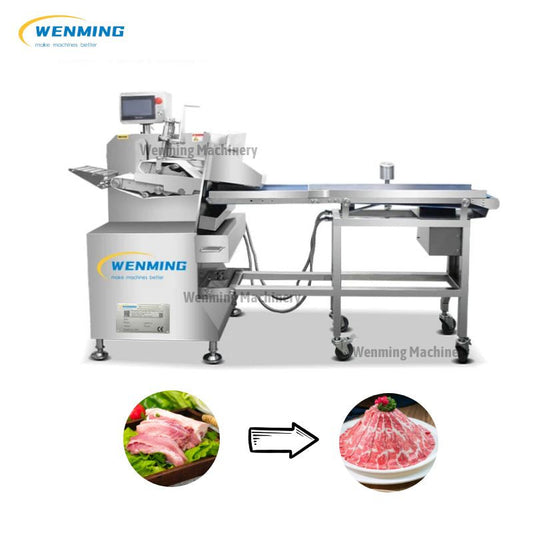 Saveing labar Electric Salami Slicer like a Human Chef Automatic Fish – WM  machinery