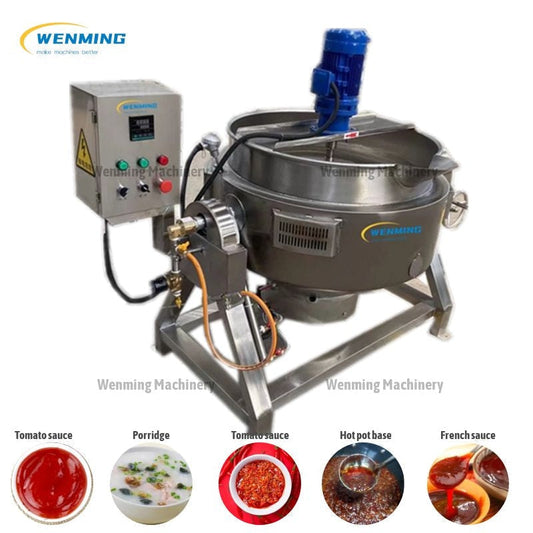 Industrial Pot Stirrer Porridge Cooker Jacketed Pot – WM machinery