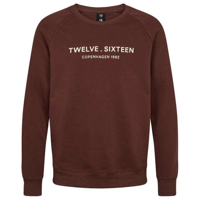 Se Sweatshirt M. Brun 100% Bomuld - XL hos Twelve Sixteen