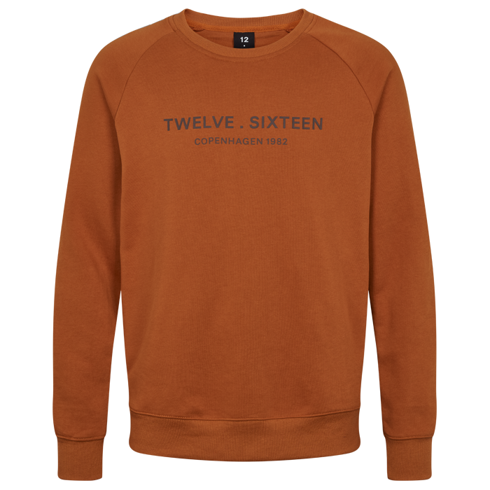 Se Sweatshirt Carmel Brun 100% Bomuld - XXL hos Twelve Sixteen