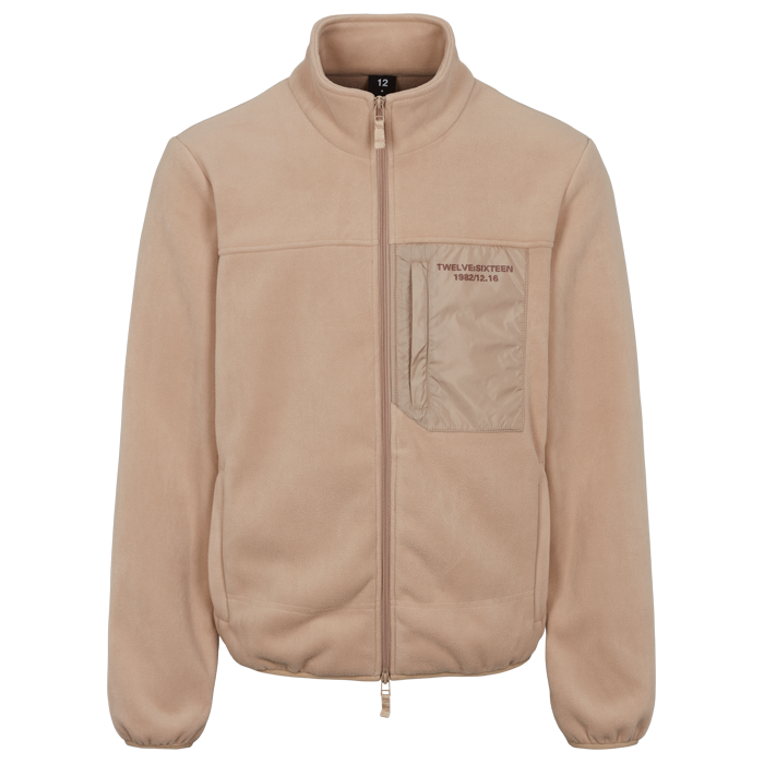 Se Fleece Jakke Sand - Medium hos Twelve Sixteen