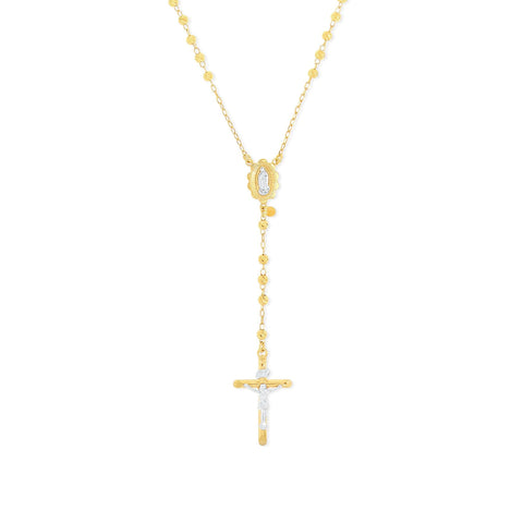 Gloria Jewels Classic Rosary with Bar-Cut Beads