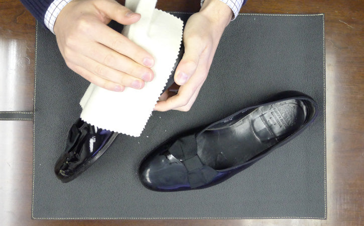 REMOVING MARKS, CLEANING, & CONDITIONING PATENT LEATHER