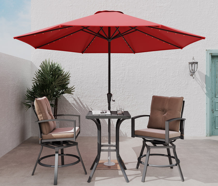 lighted umbrella for patio table