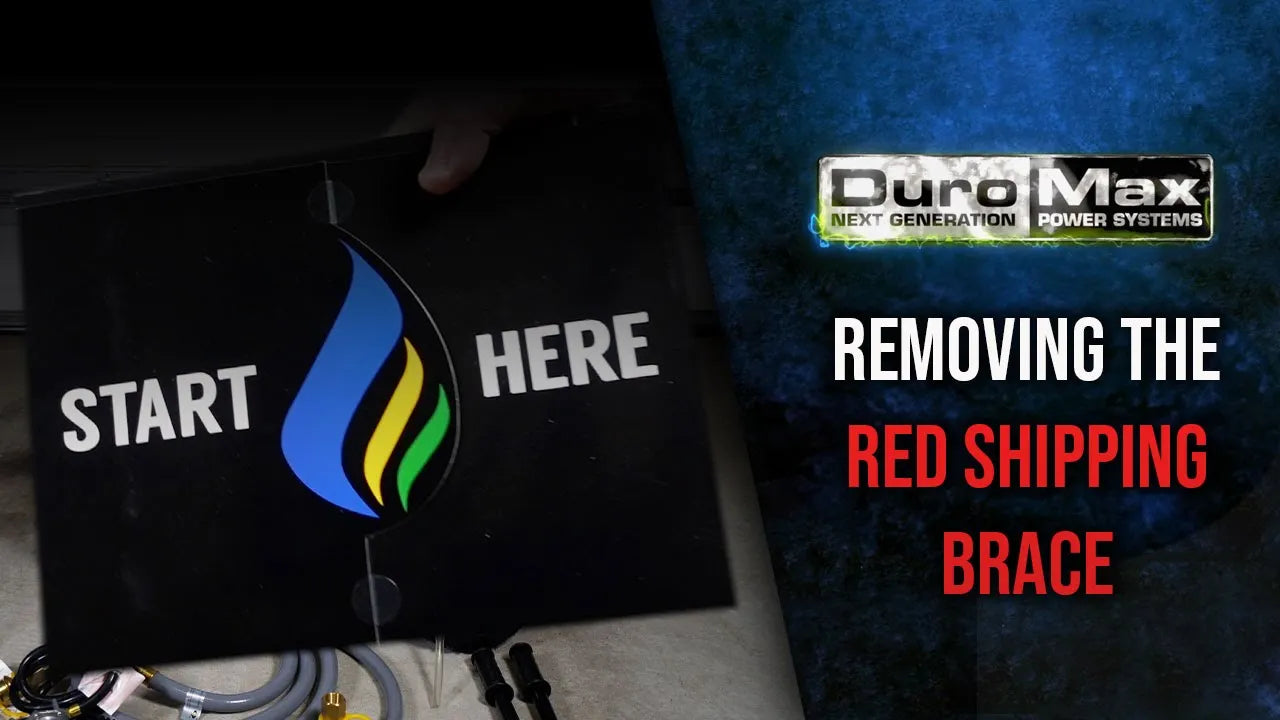 DuroMax Portable Generator Setup: Crucial Shipping Brace Removal Tip!