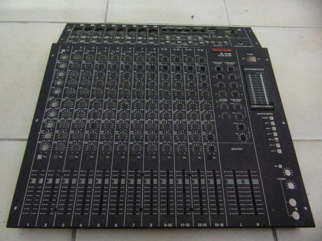 Tascam M-1016 mixer metal top panel