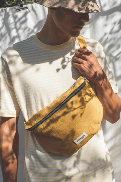 Men's Fanny Bags: in Denim, Cotton, Recycled Materials