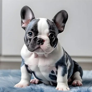 Blue Brindle Pied French Bulldogs