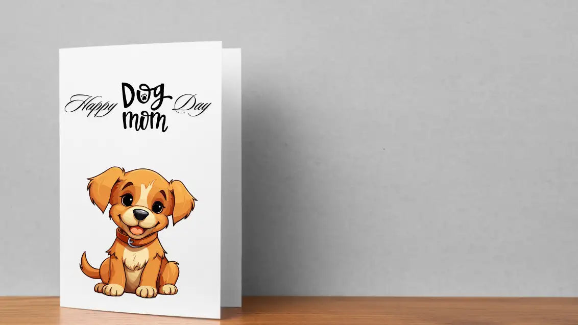 Dog mom mothers day card