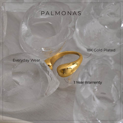 Double Ball Ring | 1 year warranty | waterproof | Anti- tarnish | Palmonas