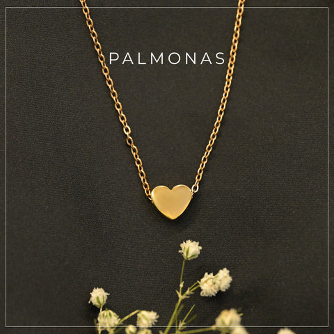 Paris Heart Necklace | 1 Year Warranty | Waterproof | Anti-tarnish | Palmonas