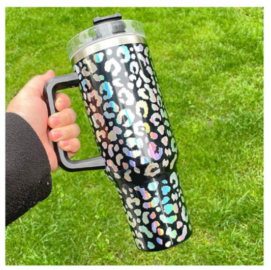 Ready to Ship- 40 oz Shimmer Sublimation Tumbler W/ Handle – The Glittery  Pig, LLC