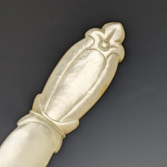 white pearl handle