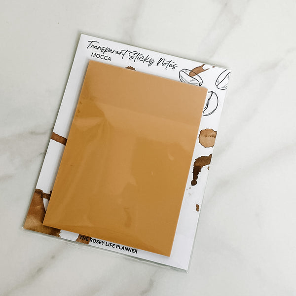 Transparent Shimmering Sticky Notes - Large