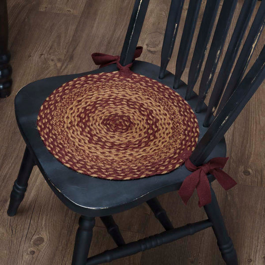 Ginger Spice Jute Chair Pad 15 inch Diameter