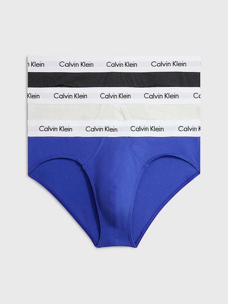 calvin klein x cotton hip brief white underwear (m)