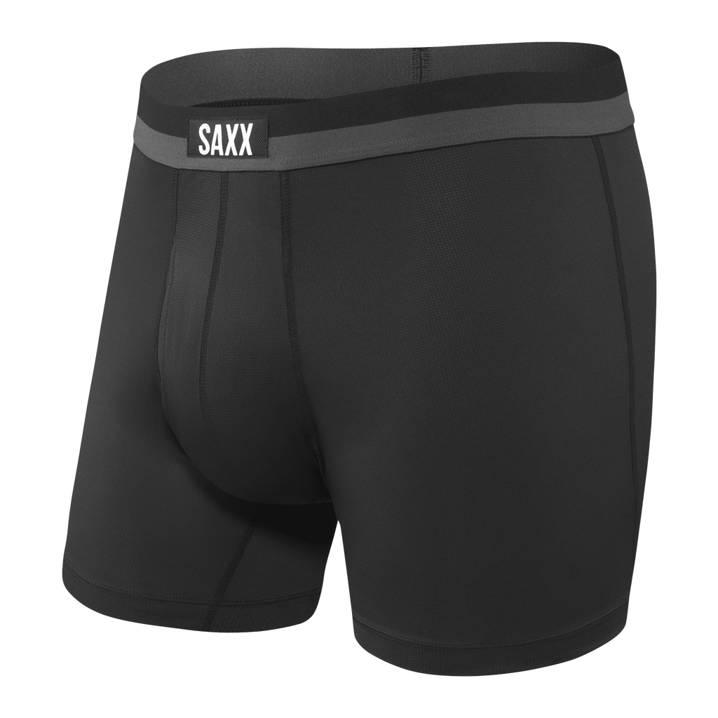 Saxx Underwear Sports Mesh 1 Pack Boxer Briefs - Lightning Stripe