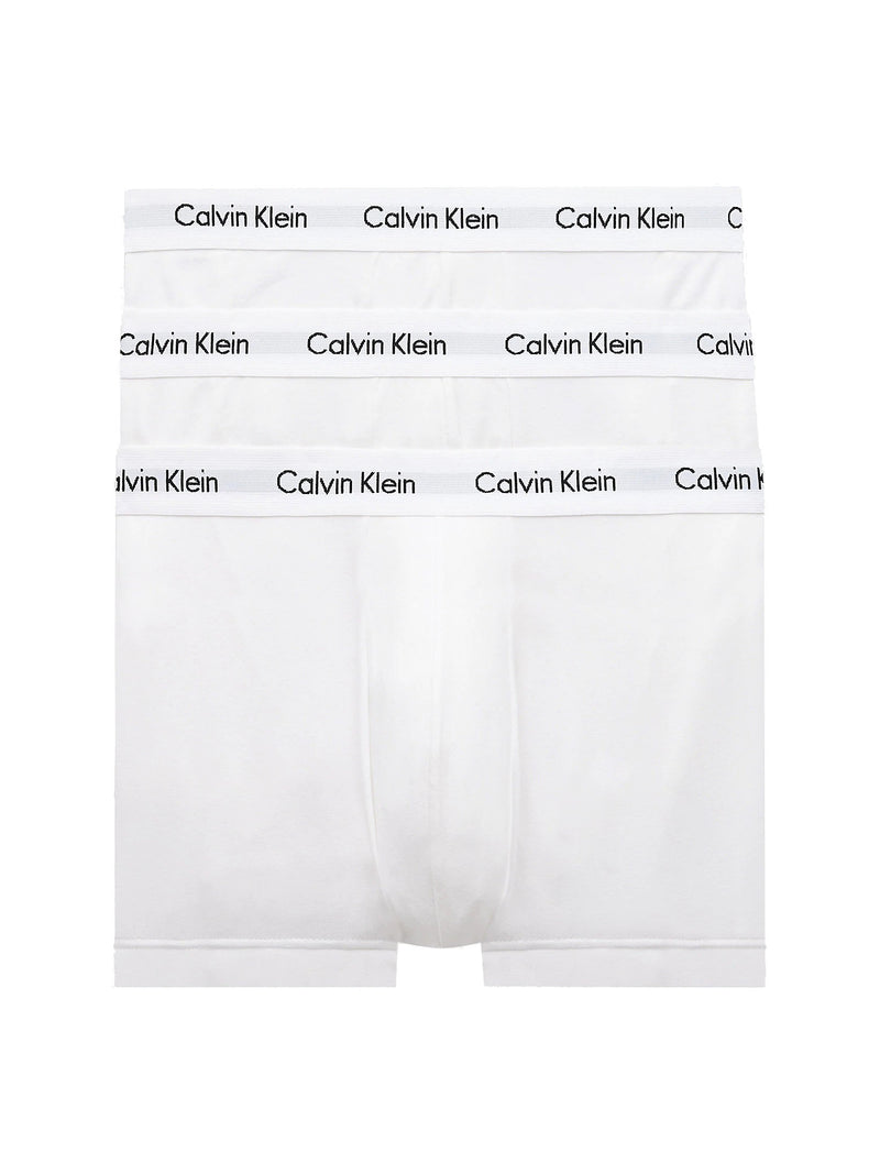 Calvin Klein 3 Pack Cotton Stretch – Low Rise Trunks ( White ) | Trunks and  Boxers