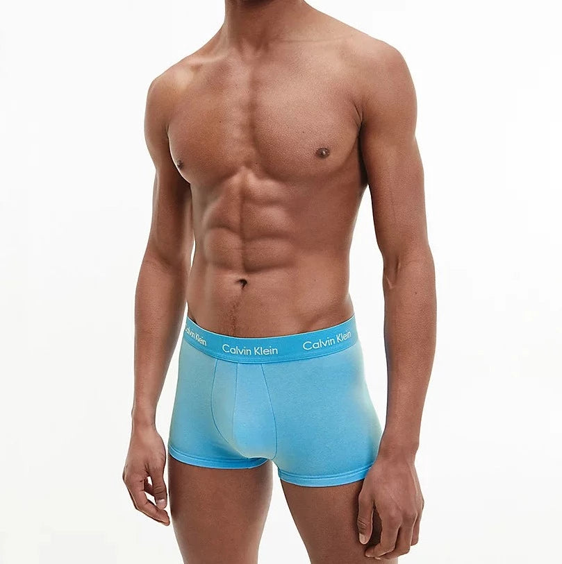 Calvin Klein - 3 Pack Low rise Trunks - Ocean Storm / Lime / Blue | Trunks  and Boxers