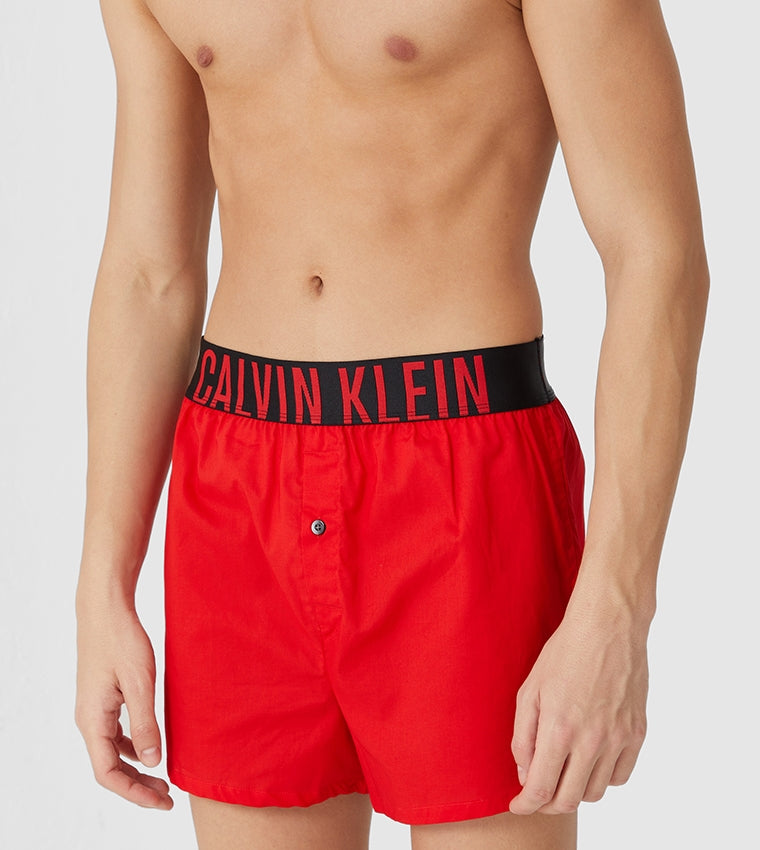 Calvin Klein - 2 PACK SLIM FIT BOXERS - INTENSE POWER (Rudy, Black) |  Trunks and Boxers