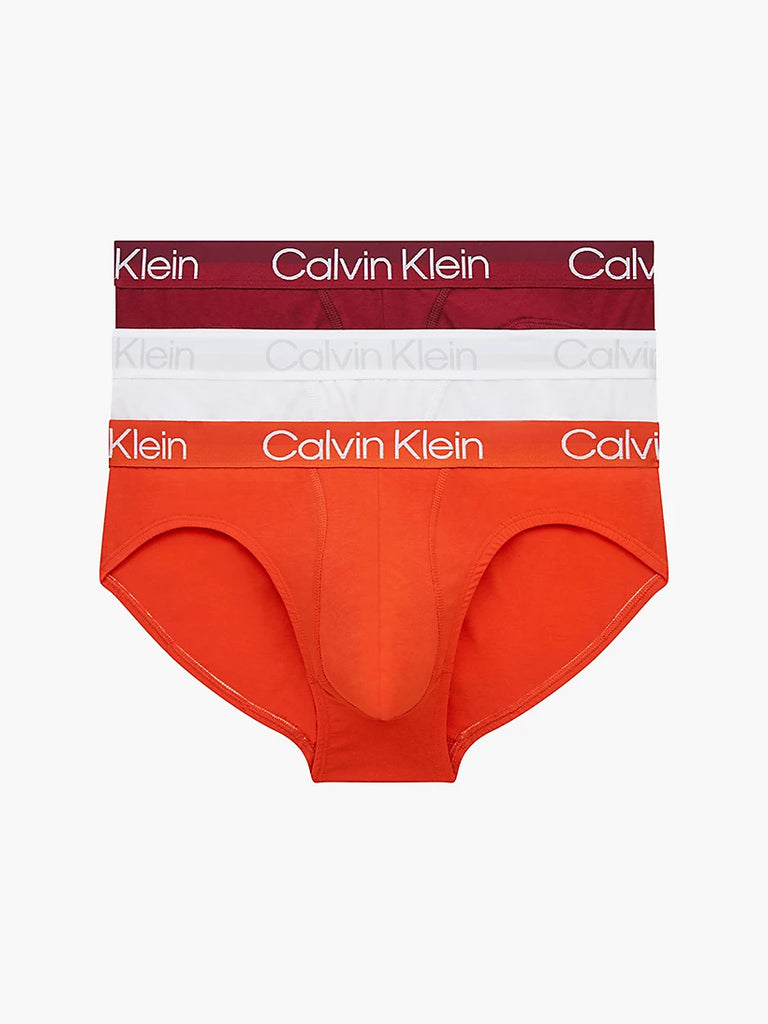 Calvin Klein 3 Pack Briefs Modern Structure Cotton - Red Carpet/ White |  Trunks and Boxers