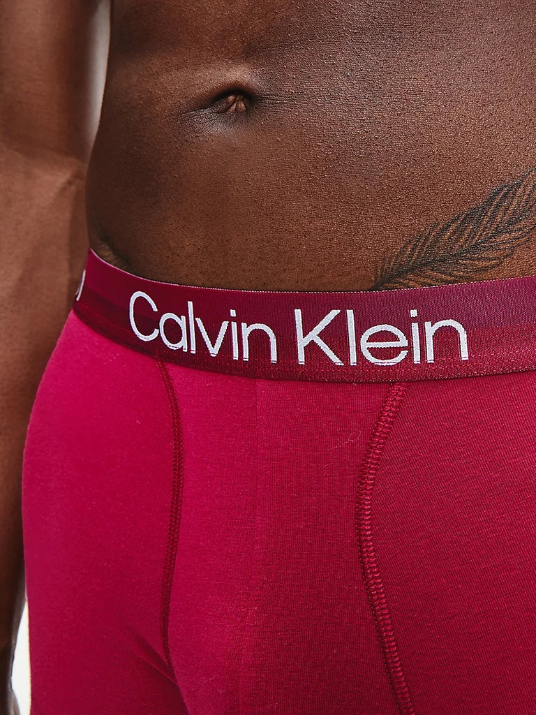 Calvin Klein 3 Pack Modern Structure Trunks - Boulevard / Grey / Black |  Trunks and Boxers