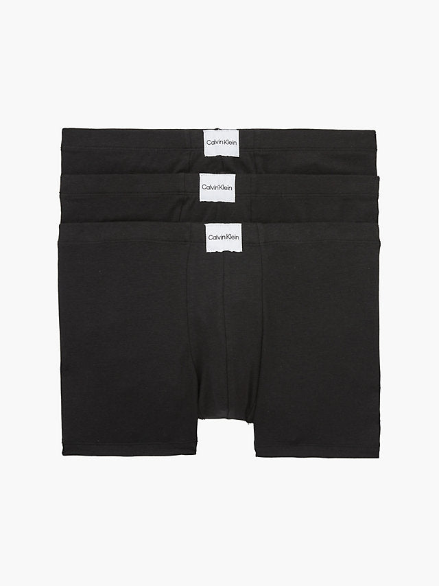 Calvin Klein 3 Pack Trunks - Pure Cotton Classics - Black – Trunks