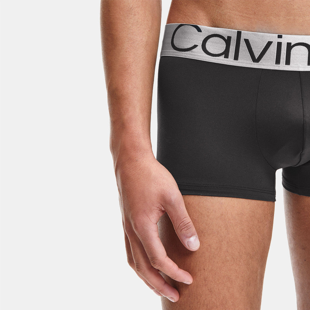 Calvin Klein 3 Pack Trunks - Steel Micro - Black | Trunks and Boxers