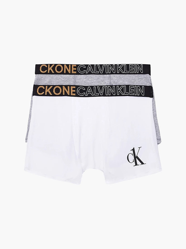 Calvin Klein 2 Pack Organic Cotton Boys Trunks - CK ONE ( Orange / Bla –  Trunks and Boxers