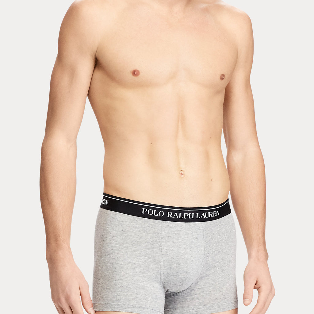 Polo Ralph Lauren Classic Boxer Trunks 3-Pack - All Grey | Trunks and Boxers