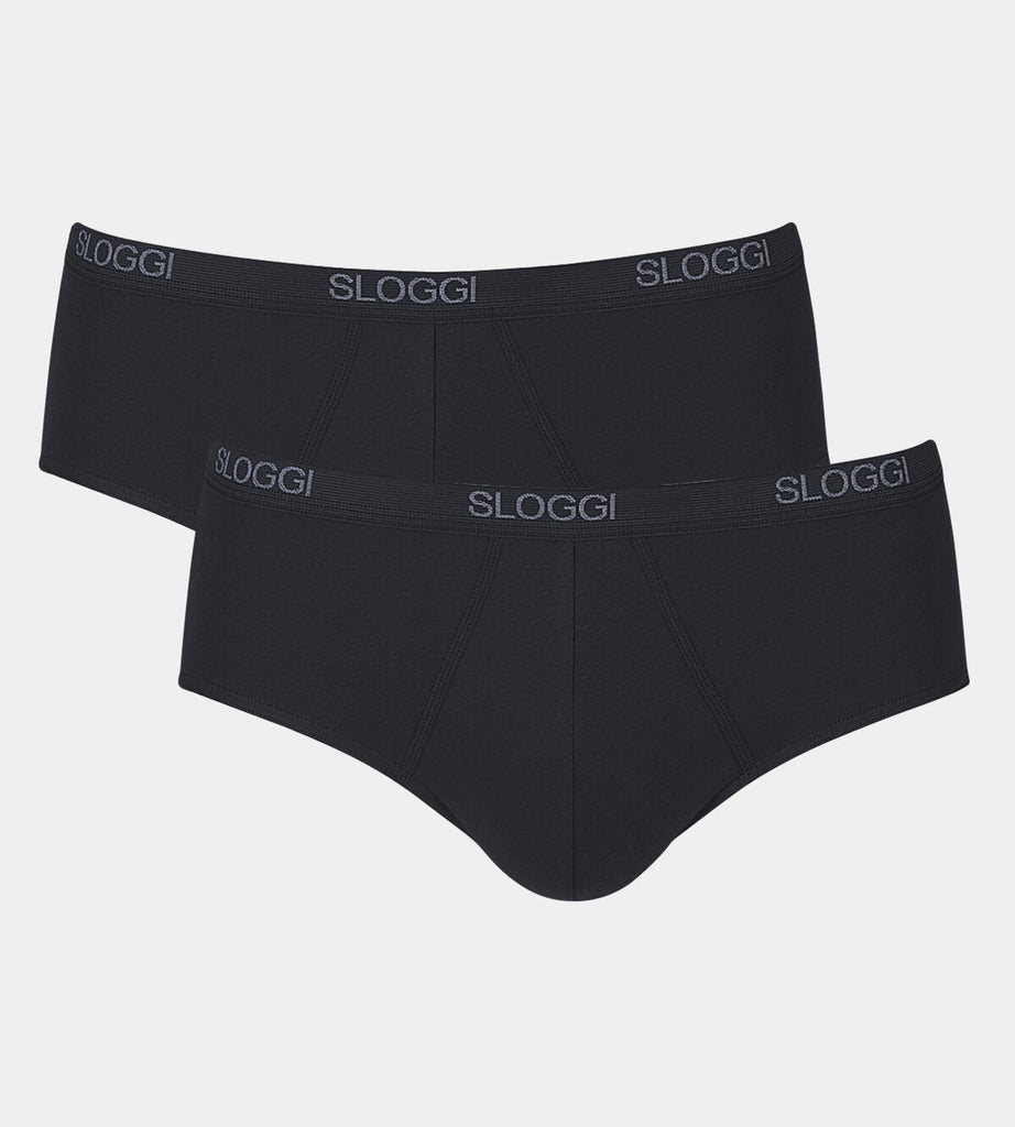 Sloggi Men Basic Men's midi 2 Pack - White – Trunks and Boxers
