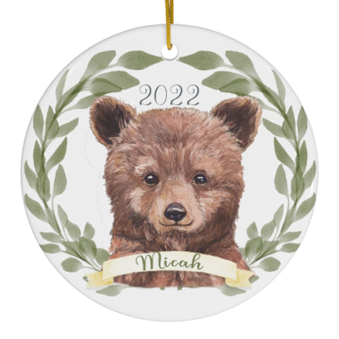 Brown Bear Baby Ornament