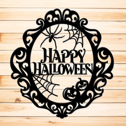 Happy Halloween Metal Sign - Amazing Faith Designs