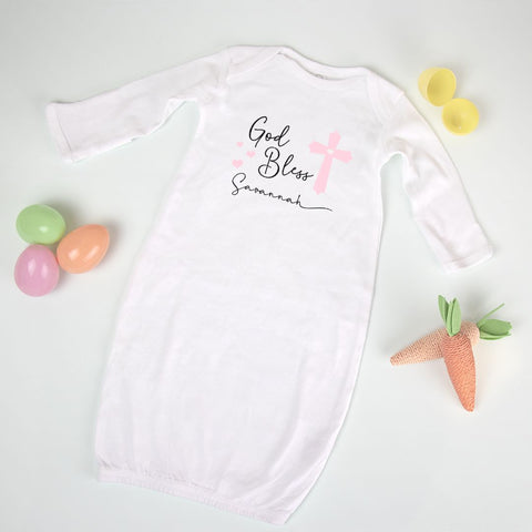 Baby Christening Sleep Gown, Amazing Faith Designs