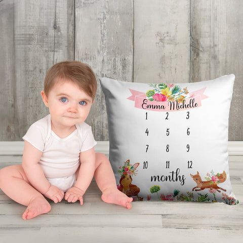 Baby Milestone Pillow, Amazing Faith Designs