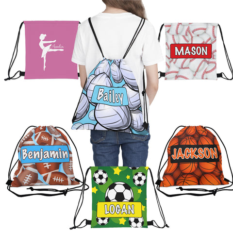 Kids Drawstring Sports Bag - Amazing Faith Designs