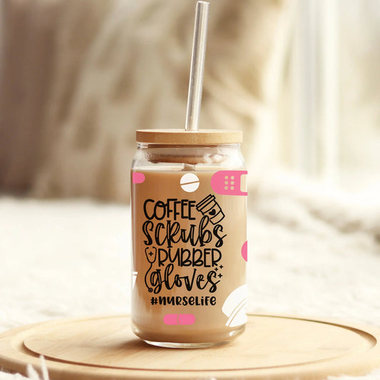 Personalized Iced Coffee Cup Glass Can Soda Cup with Lid and Straw for  Women, Coffee lover gift , Bridesmaids gift , Coffee Jar with lid