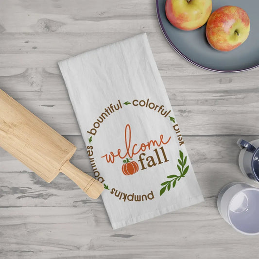 Thankful Everyday Tea Towel, Fall Kitchen Towel, Farmhouse, November,  Thanksgiving Dish Towel, Cute Autumn Kitchen Towel