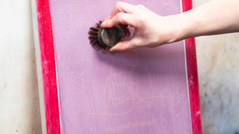 How to clean and reclaim your screen printing screens.